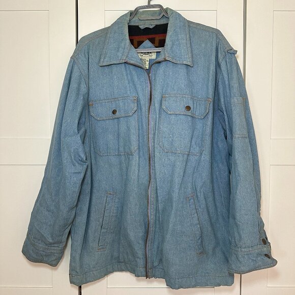 Vintage 90s Denim Jacket 100% Cotton - Duke Haband - 100% Cotton - Picture 1 of 6
